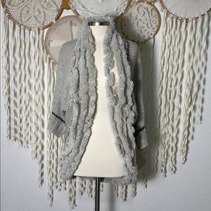 Anthropologie | Angel of The North Open Weave Cocoon Sweater XS/S-P